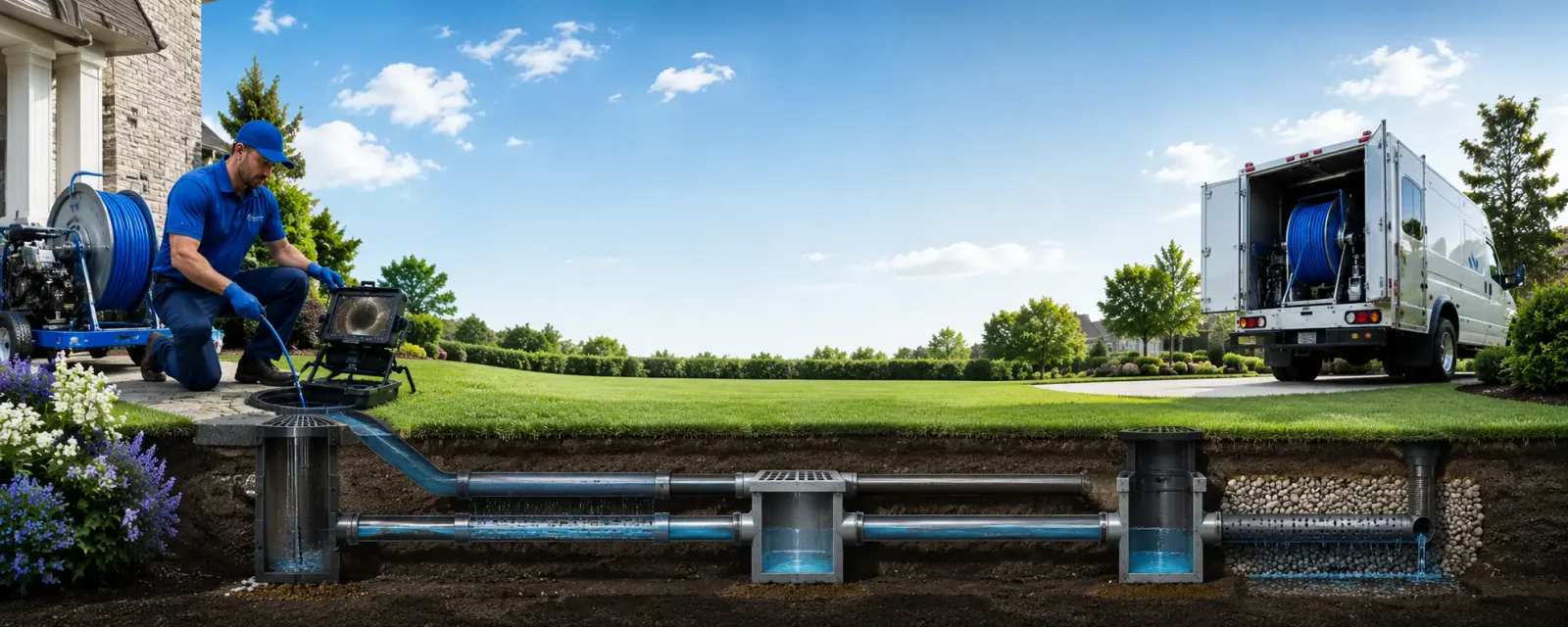 Outdoor drain cleaning information for Lansing, MI